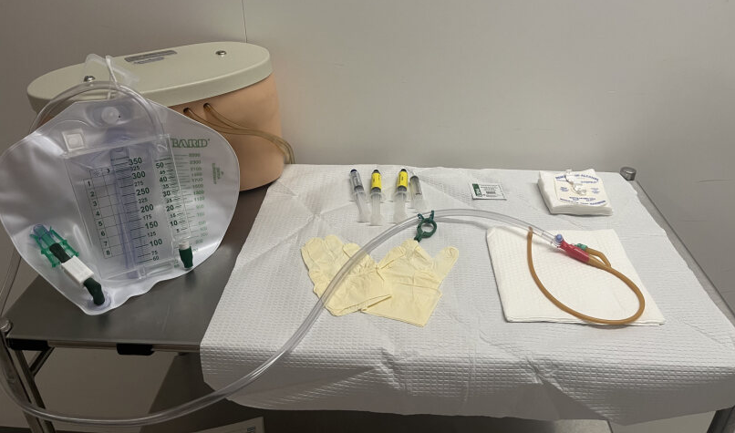 Photo of a Male and Female Catheterisation pack