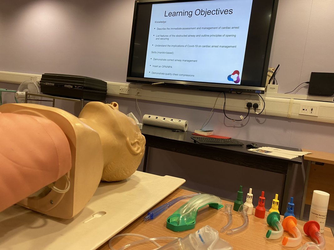 CPR session is a useful time to get experience of CPR and Airway management